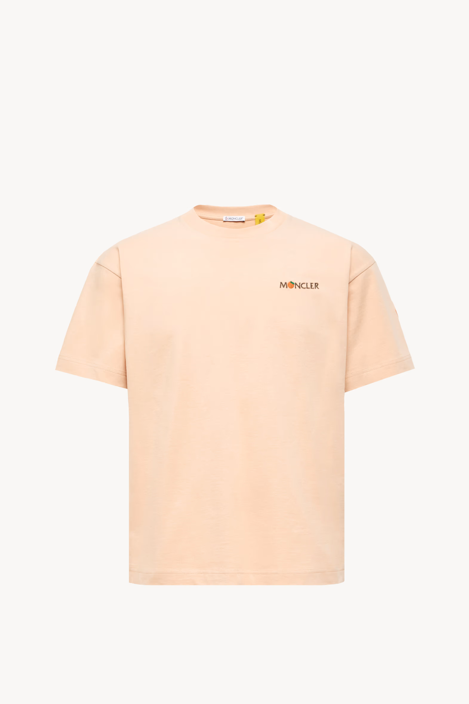 Moncler x Gilga Farm Designed by Donald Glover Cotton T-Shirt Men Peach Pink Moncler 2